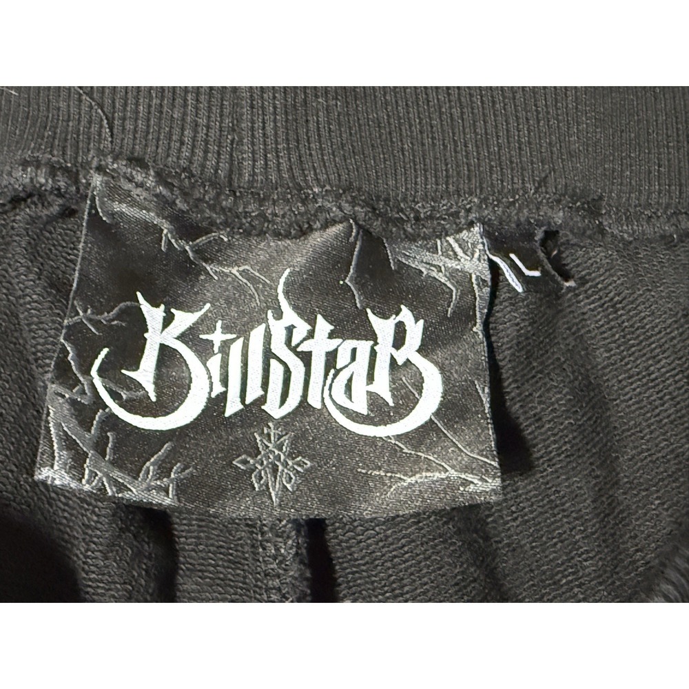 Killstar Bones Joggers L Avril Lavigne Ex Girlfriend Skeleton Pants Pink Black - Picture 3 of 7